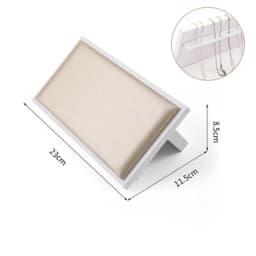 PU Leather Jewelry Store Display Case Ring Earring Bracelet Organizer Tray Pendant Necklace Chain Holder Neckform Stand Showcase