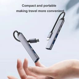 5-in-1 USB 3.0 HUB 5Gbps USB C Docking Station PD 65W Type C to USB HUB USB 3.0 Splitter OTG Adapter For PC Laptop Macbook Pro