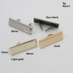 50-100PCS Laser YOUR NAME 45*13MM Metal Label Long Rectangle Purses Label Tags Metal Logo For DIY Handbag Bags Metal Labels