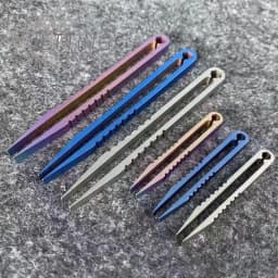 HOT Titanium TC4 Clip Tweezers Pick Up Clamping EDC Multipurpose Gadget Professional Outdoor Tool Camping Supplies