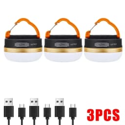 10W LED Portable Camping Light Built-in 1800mAh Battery USB Rechargeable Tent Lantern Outdoor Hiking Night Hanging Camping Lamp