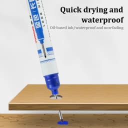 1/3PCS 20mm Long Head Marker Pens Large Capacity Deep Waterproof Four Color Marker Oily Marking Pen Metal Woodworking Tools