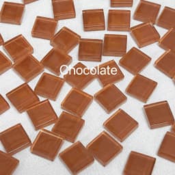 Mosaic Tiles for Crafts Blue Shine Assorted Color 50pcs Glass Glitter Mosaic Supplies Pieces Bulk Square Shape Home Decoration