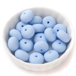 14mm 50Pcs Mini Abacus Silicone Beads Food Grade Saucer Loose Beads for Baby Teether Necklace Pacifier Clip Jewelry Making