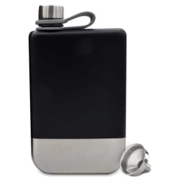 LMETJMA Premium Hip Flask for Whiskey 9oz 304 Stainless Steel Hip Flask with Funnel Leakproof Camping Whiskey Flask KC0444