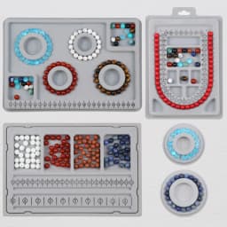 Flocked Bead Board Bracelet Necklace Beading Organizer Tray Design Measuring Tool for DIY Jewelry Making Craft Accessories