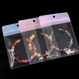 10Pcs Multi Size EVA Hang Hole Self Seal Packaging Bags Jewelry Organizer For Earrings Bracelet Storage Display Gift Packaging
