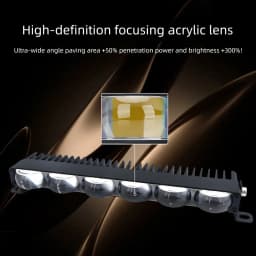 LED Headlight Bumper Fog Lamps Projector Lens Car Grill Light Work Light Mini Driving Light Auxiliary Lights For Car Motorcycle