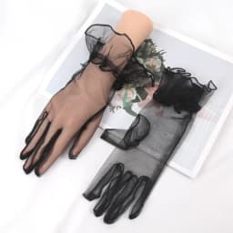 Sexy Transparentes 10 Colors Mesh Tulle Gloves Spring Summer Party Dancing Dress Wedding Thin Gloves Lolita Style Accessories