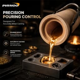 PHYHOO High Temperature Ceramic Crucible 1KG 2KG 3KG High Heat Resistant Melting Casting Cup For Gold Silver Jewelry Making Tool