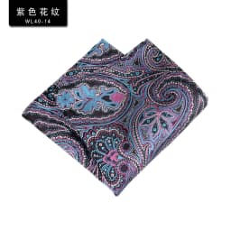 24cm Formal Paisley Pocket Square Mens Polyester Black Red Handkercheif Wedding Party Tuxedo Accessories Elegant Hanky Cravat