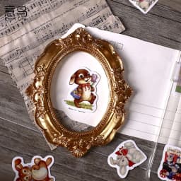 45Pcs Cute Kawaii Rabbit Stickers DIY Decor for Scrapbooking Journal Stationery Planner Album Paper Diary