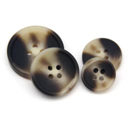 15/25/30mm Resin Imitation Horn Black Large Buttons For Clothing Sweater Suit Coat Vintage Decorations DIY Accessories Wholesale