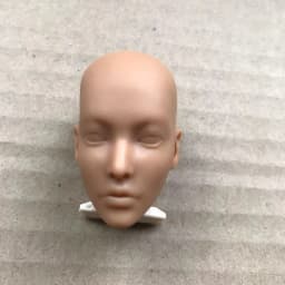 MENGF FR Color Bald Doll Heads Small Defectives With Black Dots Doll Heads Japan White Pink Beige Hungarian Latin Skin Doll Part