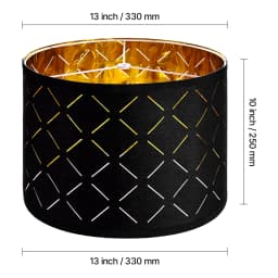 SucceBuy Drum Lamp Shade Medium Drum Linen Lampshade Replacement Lamp Shade for Table Lamps Floor Lamps Pendant Lights