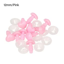 10Pcs Heart Shape Plastic Safety Noses For Crochet Toys Amigurumi Pink/Red/Black Nose Animal for Bear Puppet Dolls Toys DIY