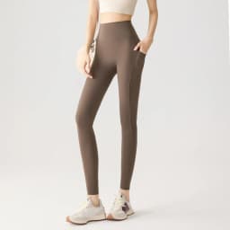 Women's Pockets Yoga Pants Cloud Touch Ice Silk Shark Leggings High Waist Tummy Control Butt Lifting Sports Leggings Running