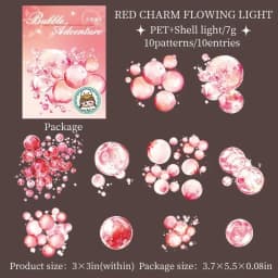 JIANWU Bubble Adventure Series Dream Bubble Landscaping Material Collage PET Sticker Creative DIY Journal Stationery
