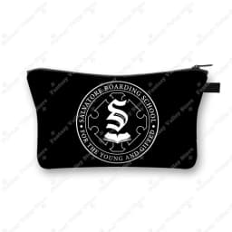 The Vampire Diaries Cosmetic Case DAMON Women Makeup Bag TVD Lipstick Storage Bags Harajuku Zipper Pouch Cute Toiletry Bags