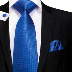 Hi-Tie Light Blue Sold Gift Silk Wedding Tie For Men Handkerchief Cufflink Nicktie Set Fashion Design Business Party Dropship