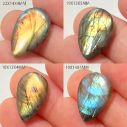 Wholesale Natural Stone Loose Beads Irregular Shape Bead Blue Purple Labradorite Cabochon 2-4Pcs/Lot