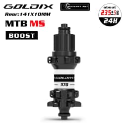 GOLDIX M370 MTB Bike Hub 24H Straight Pull 6-Bolt Disc Brake 36T Ratchet Sealed Bearing Boost HG XD MS Freehub Thru Axle Hubset