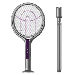 Electric Fly Swatter Rechargeable Mosquito Killer Lamp Bug Zapper Racket Anti Mosquito Swatter Fly Trap Lamp for Indoor Outdoor