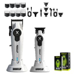 BRDCLIP New White Professional FA1C-T-609 Barber Hair Clipper Set Men's 10000RPM Electric Shaver Hair Trimmer Barbershop Tools