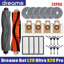 Dreame Bot L20 /L30 Ultra Accessories Main Side Brush Hepa Filter Mop Dust Bag Robot Vacuum Cleaner Replacement Parts