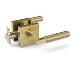 Viladepot Privacy Door Handle Keyless Reversible Door Lock Hardware Door Lever Bedroom Bathroom Left&Right Door Knob