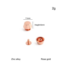 20/50/100PCS 8-15mm Metal Screwback Rivet Studs For Leather Craft Luggage Handbag Purse Bottom Protective Feet Nails Accessories