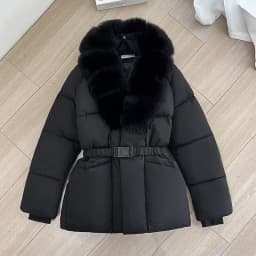 Women Parkas Coats Solid Jackets Mid Length Zipper Pocket Turn Down Collar Long Sleeves Cinched Waist Casual 2026 Autumn Winter