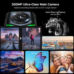 DOOGEE 5G V50 Flagship Rugged Smartphone, Dimensity 8300, 16GB+512GB, RGB Light, 200MP+20MP Night Vision+8MP Telephoto +8MP Wide Lens, Bluetooth Intercom, AI Features, 6.78" FHD 120Hz 550nit Screen, 66W, 11000mAh Silicon Carbon Battery, NFC, WiFi6E