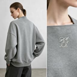 Amii Women's Oversize Sweatshirt Long Sleeve Letter Graphic Drop Shoulder Casual Loose Tops 2026 Autumn Female Clothing 12623134