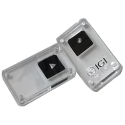Transparent Stone Storage Box Gems GIA Jewelry Display Organizer Gemstone CVD IGI Gift Packaging Box Loose Diamond Showcase Tray