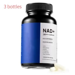 NAD+ Capsule for Men with Resveratrol CoQ10 & Zinc Nutrition Supplement Cellular Energy Antioxidant Support 60 Count Per Bottle
