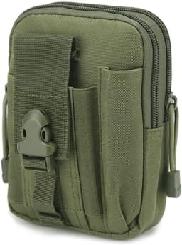 Universal EDC Tactical Molle Pouch Waist Bag with Cell Phone Holster Outdoor Gear Tool Gadget Pocket Belt Bags