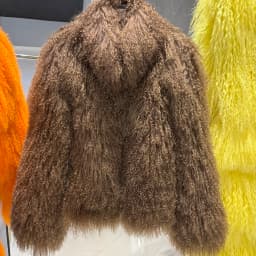 YOLOAgain High Collar Real Mongolia Sheep Fur Jacket For Women 2025 Winter Coats Outerwear
