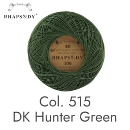 Rhapsody Premium Size 80 Cotton Crochet Thread 100% Egyptian Mercerized Singed 13 Colors 10G Tatting Needlepoint Bobbin Lace