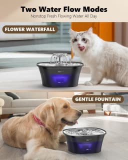2.5L USB Pet Water Feeder Automatic Smart Drinker Water Auto Feeder Bowl Cat Dog Drinking Fountain Water Fountain(No 5V 1A Plug