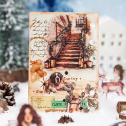 Journal GO 30pcs Warm Moments Sticker Pack PET Diorama Journal Material Winter Girl Collage Decor Themed Creative Stationery