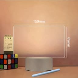 Acrylic Led Lights Writing Board Night Light Lamp baby Transparent 3D Message Board Night Lights For Bedroom Desk