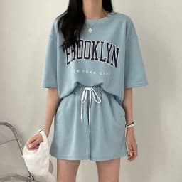 Women's Tracksuit Short Sets Sportswear Solid Print Shorts Sleeve Blouse Shorts Tracksuits Female Summer Casual Two Piece Sets