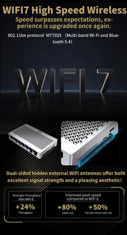 FEVM FAEX1 AMD Ryzen AI MAX+395 Mini Workstation Host MINI PC Gaming Computer WIFI7 BT5.4 USB4 Oculink 10G LAN Port Win11