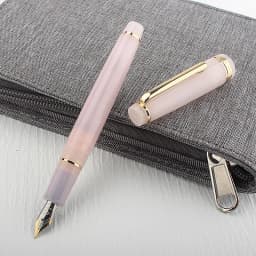 Jinhao 82 Fountain Pen Transparency Gold Clip Spin Pen Popular EF F M NIB Business Office School Supplies Writing