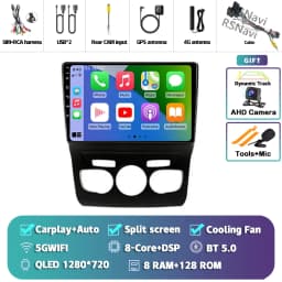 Android 16 Carplay DSP WIF+4G Car Radio GPS Multimedia Player For Citroen C4 C4L DS4 2013 2014 2015 2016 2017 Stereo 360 Camera