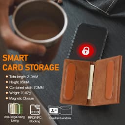 Business Magnetic Card Solt Case for Magsafe Functions Phone Case Card Holder Wallet Luxury PU Leather Men Slim Purses Pocket