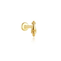 Aide 925 Sterling Silver 1pc Geometry Multi Piercing Stud Earrings For Women K Gold Simple Elegant Tassel Jewelry Gift Pendiente