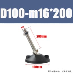 1Pcs M8 M10 M12 M16 M20 M24 304 Stainless Steel Nylon Universal Foot Cup Adjustable Support Feet D40-D100 Rotatable Foot Pad