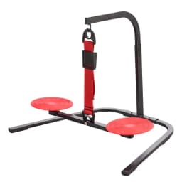 Office Sedentary Step Stool Station: Anti-cross Legs Adjustable Foot Rest Exercise Swing Footstool for Under Desk Use